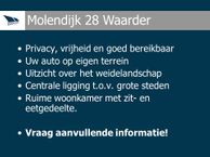 Molendijk 28, 3466 NB Waarder